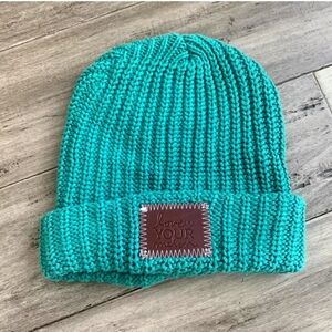 Teal LYM knit hat,  Brand new!!!
